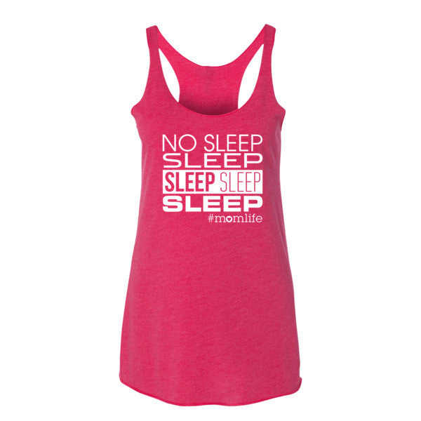 No Sleep Sleep Sleep Sleep Sleep Tank - White